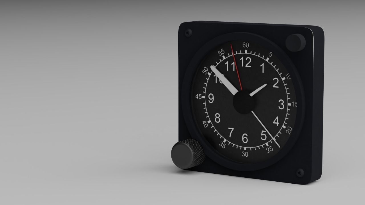 F16 Clock 3D model_2