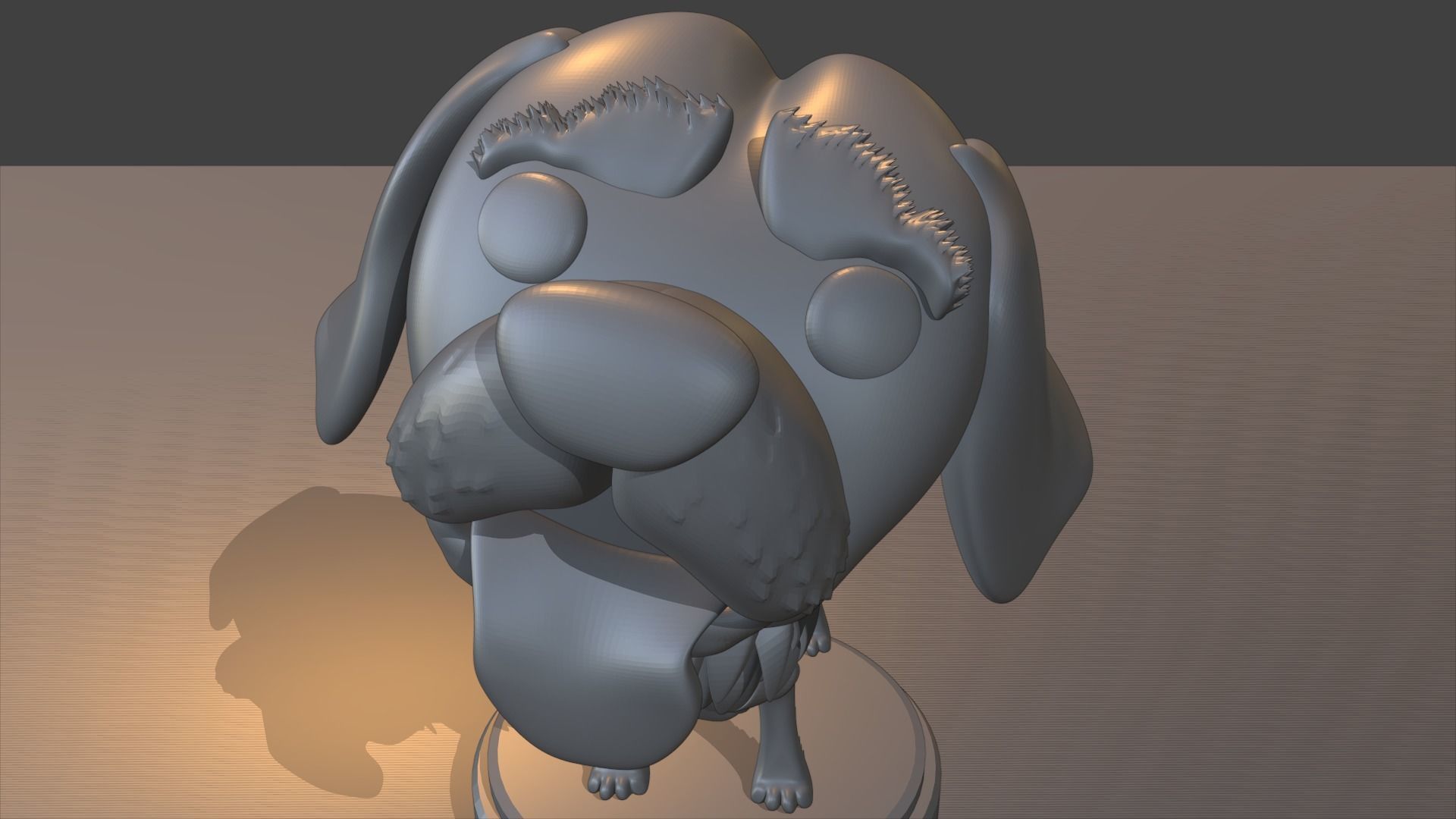 Custom Pop Dog Golden Retriever 3D Print model 3D print model_2