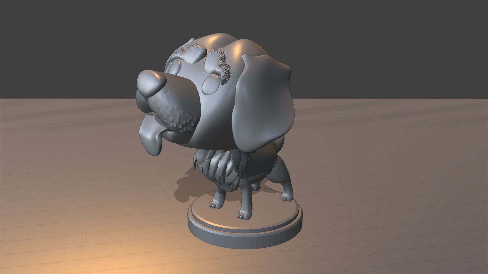 Custom Pop Dog Golden Retriever 3D Print model 3D print model_8