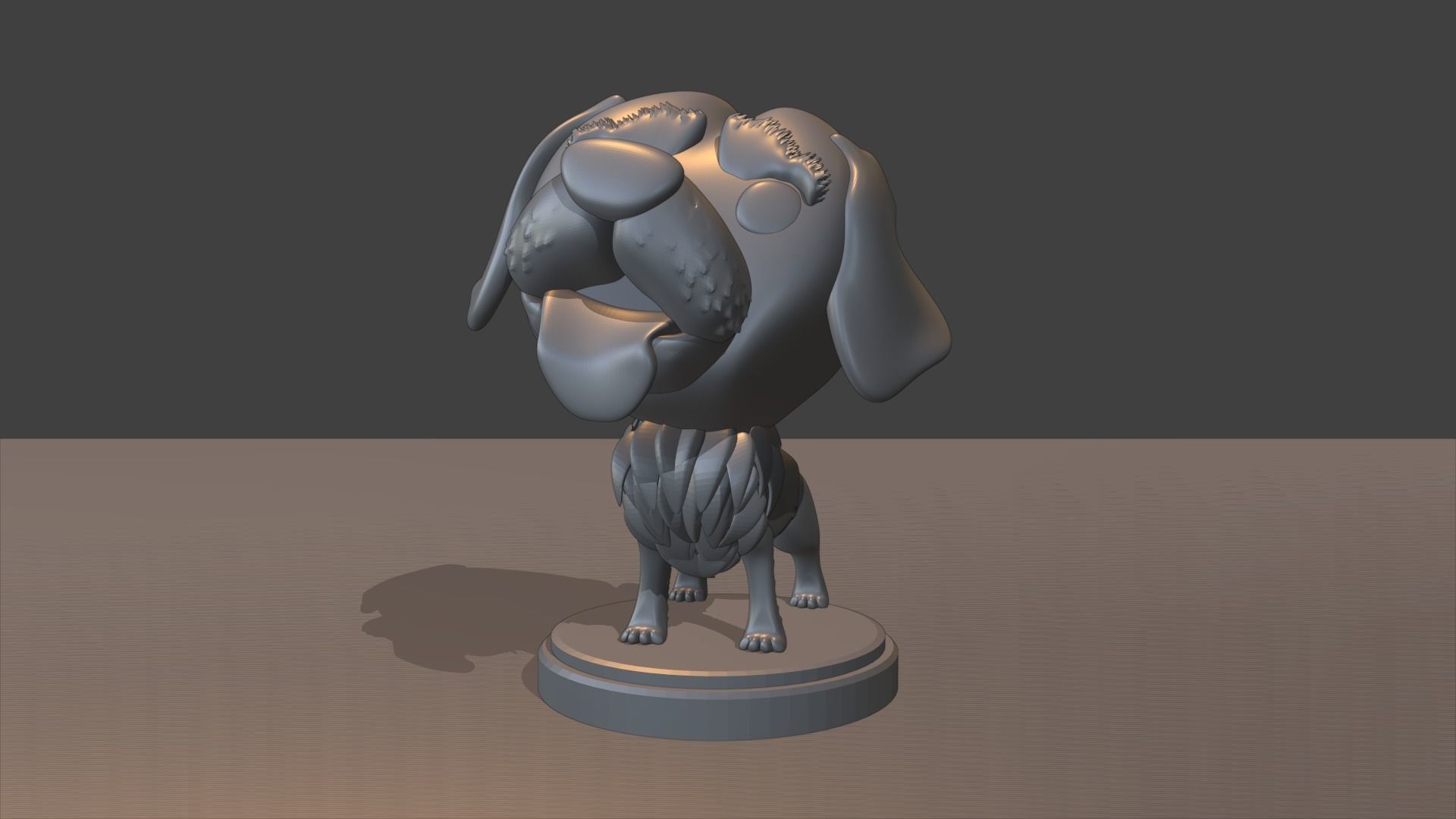 Custom Pop Dog Golden Retriever 3D Print model 3D print model_10