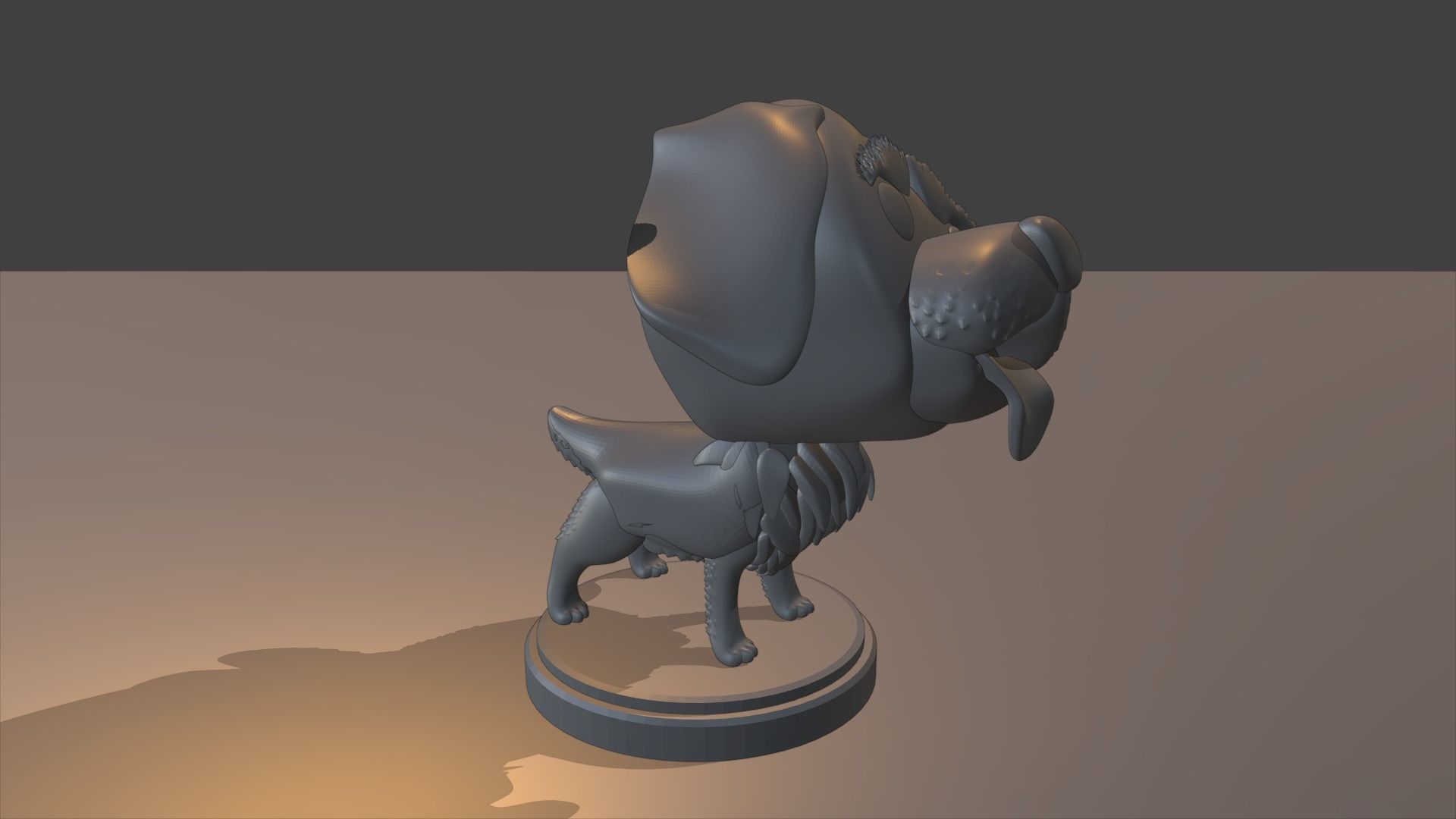 Custom Pop Dog Golden Retriever 3D Print model 3D print model_9