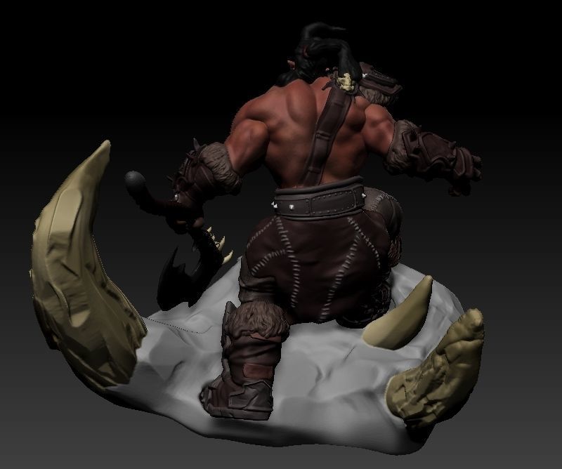 Warcraft Orc Free 3D print model_6