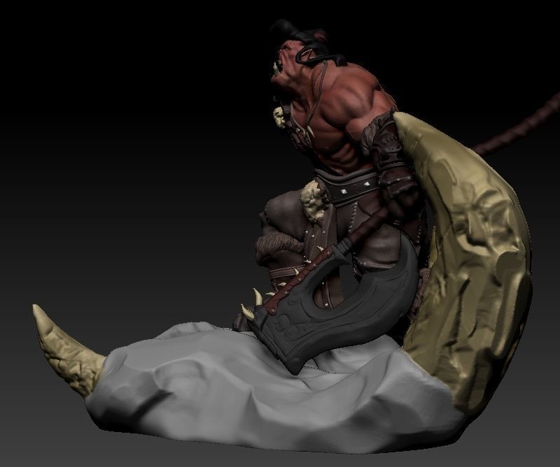 Warcraft Orc Free 3D print model_8