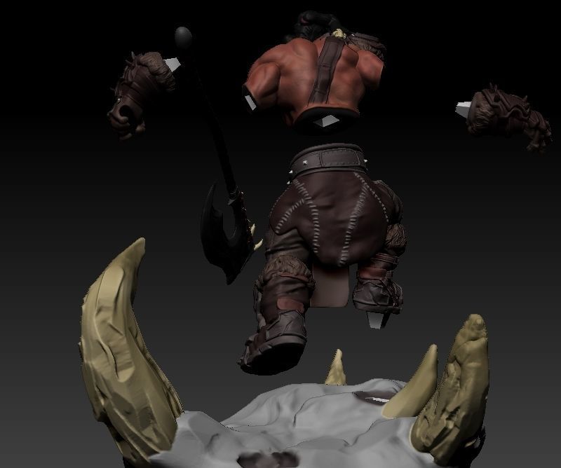 Warcraft Orc Free 3D print model_5