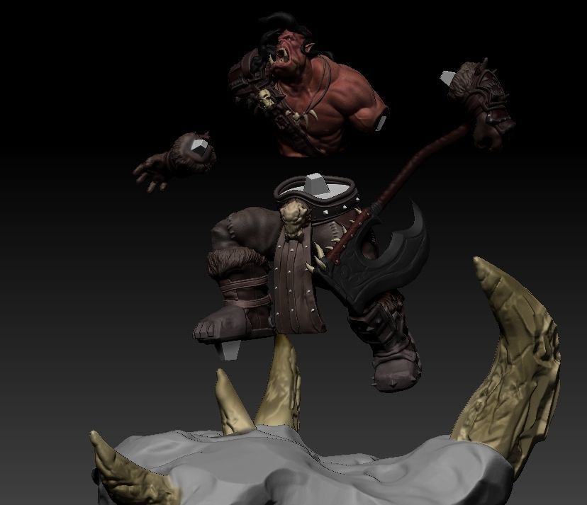 Warcraft Orc Free 3D print model_2