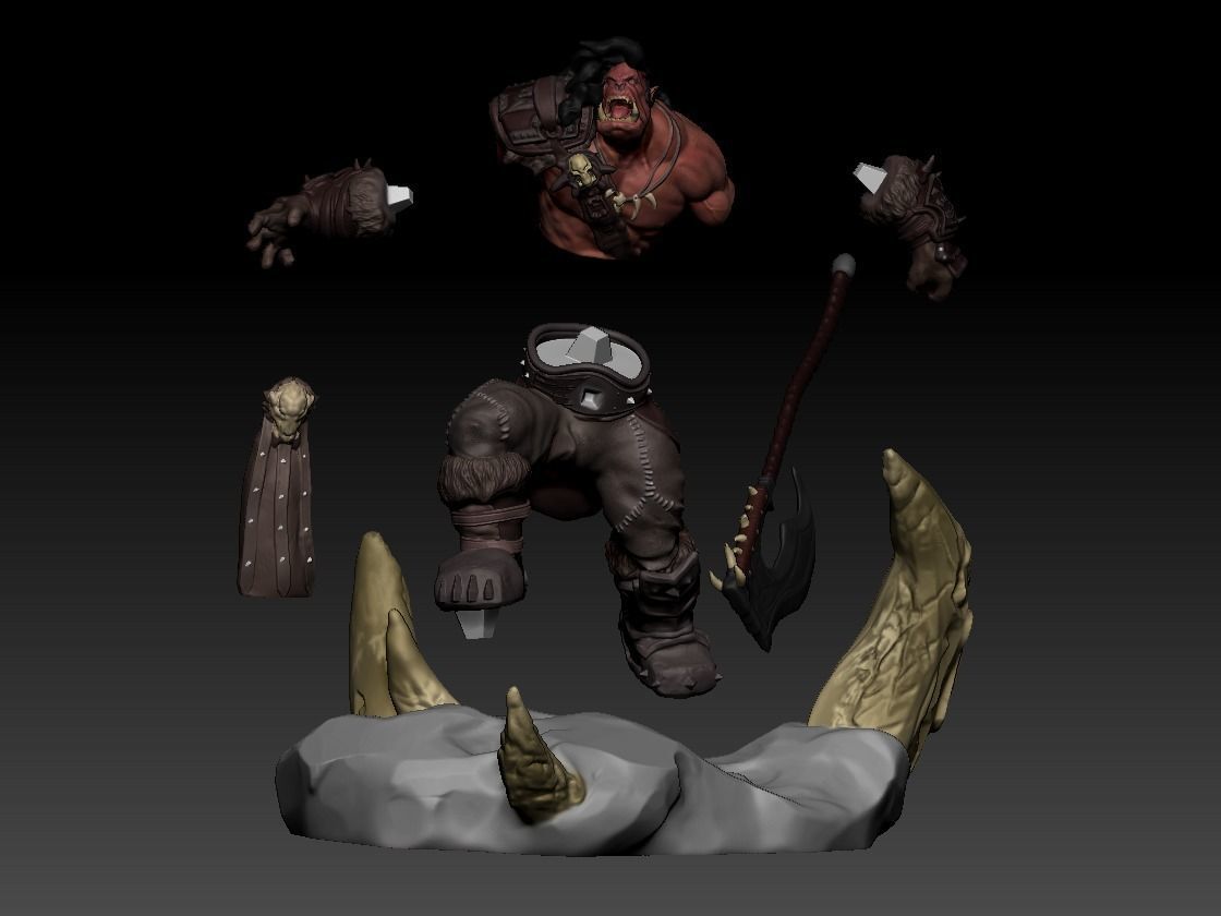 Warcraft Orc Free 3D print model_4