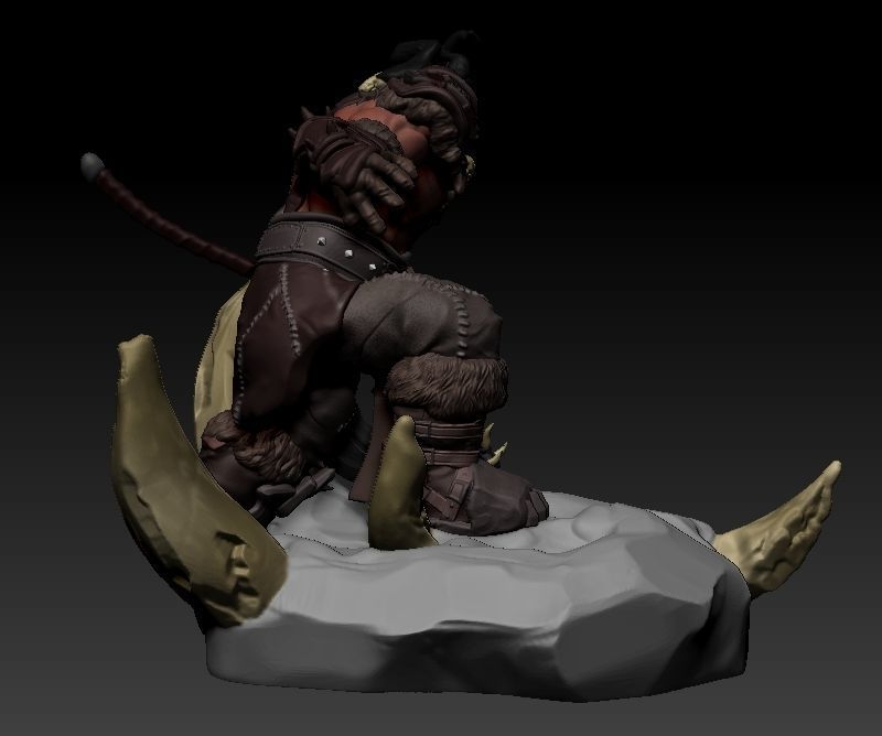 Warcraft Orc Free 3D print model_7