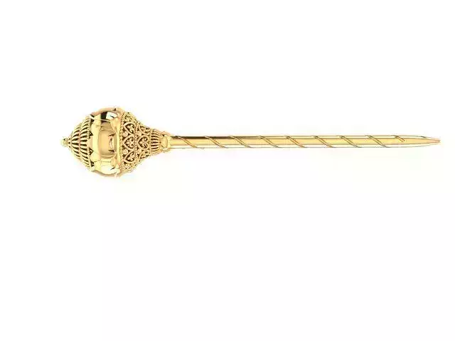 Traditional hairpin style 3D print model
