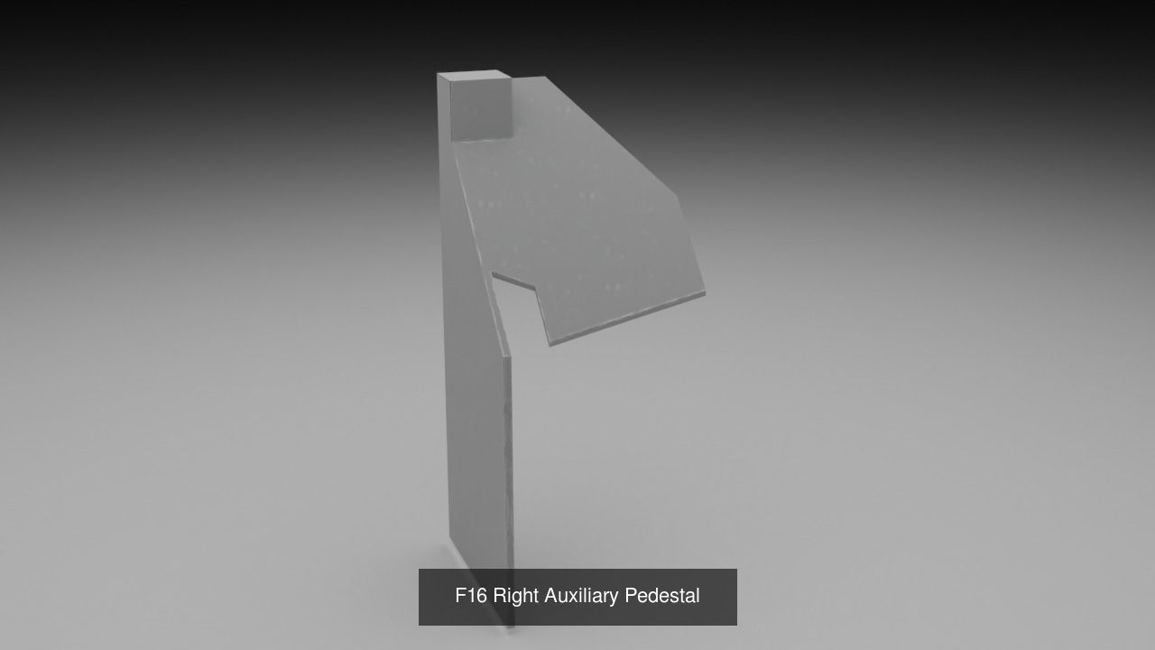F16 Right Auxiliary Console 3D Model Collection_8