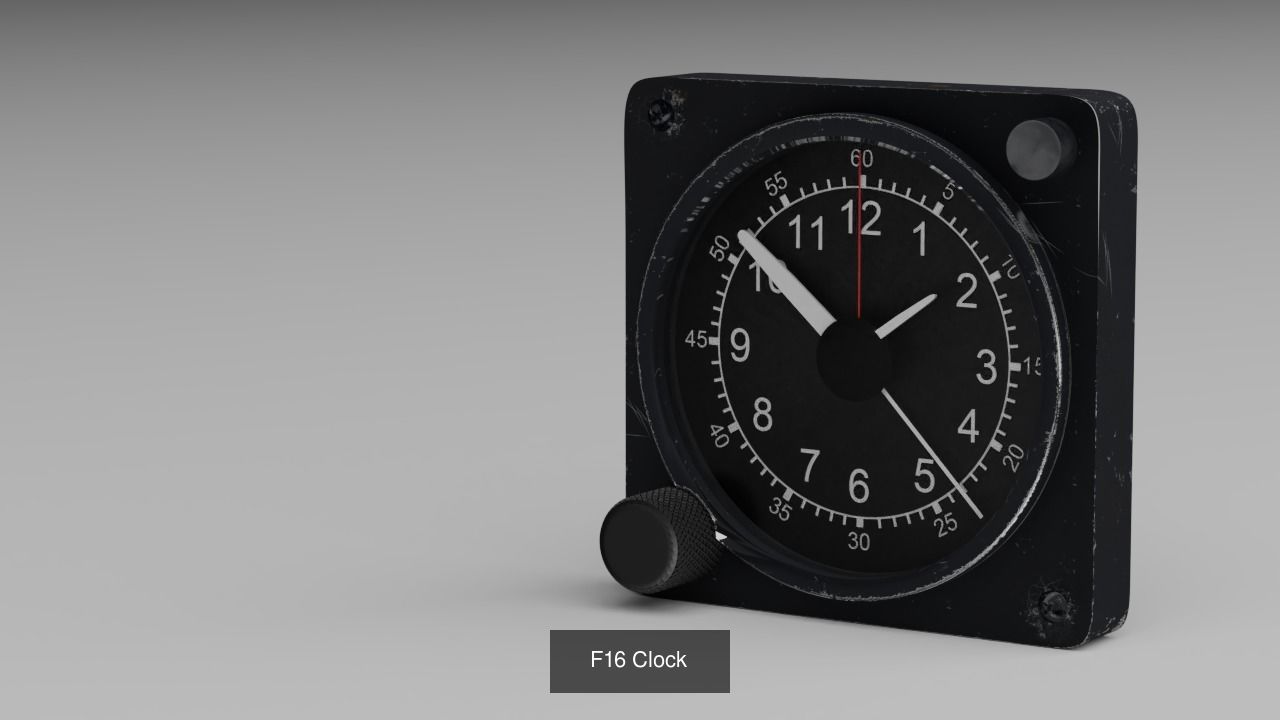 F16 Right Auxiliary Console 3D Model Collection_15