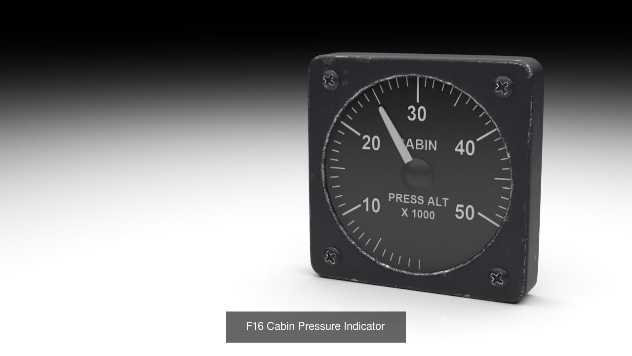 F16 Right Auxiliary Console 3D Model Collection_10