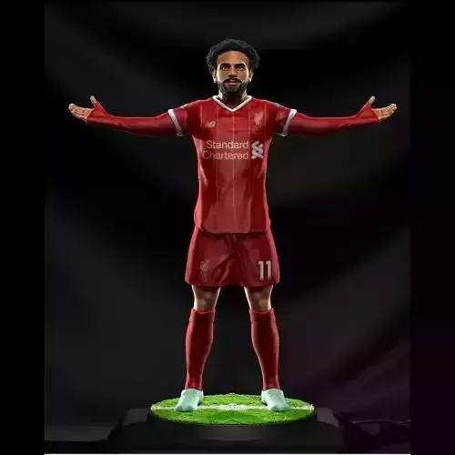 Mohamed Salah - Liverpool - Soccer Figure 3D print model