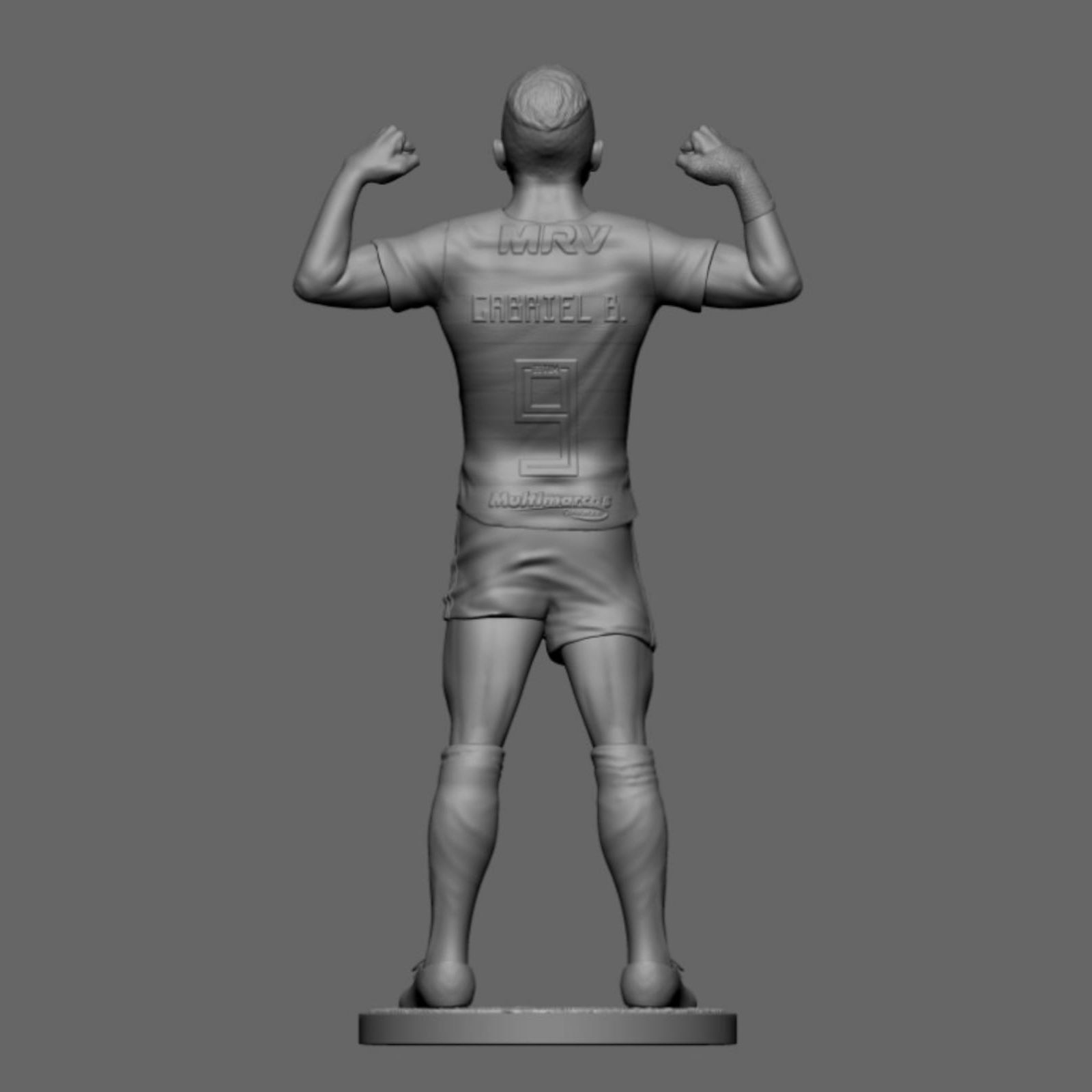 Gabigol - Flamengo - Soccer Figure 3D print model_11
