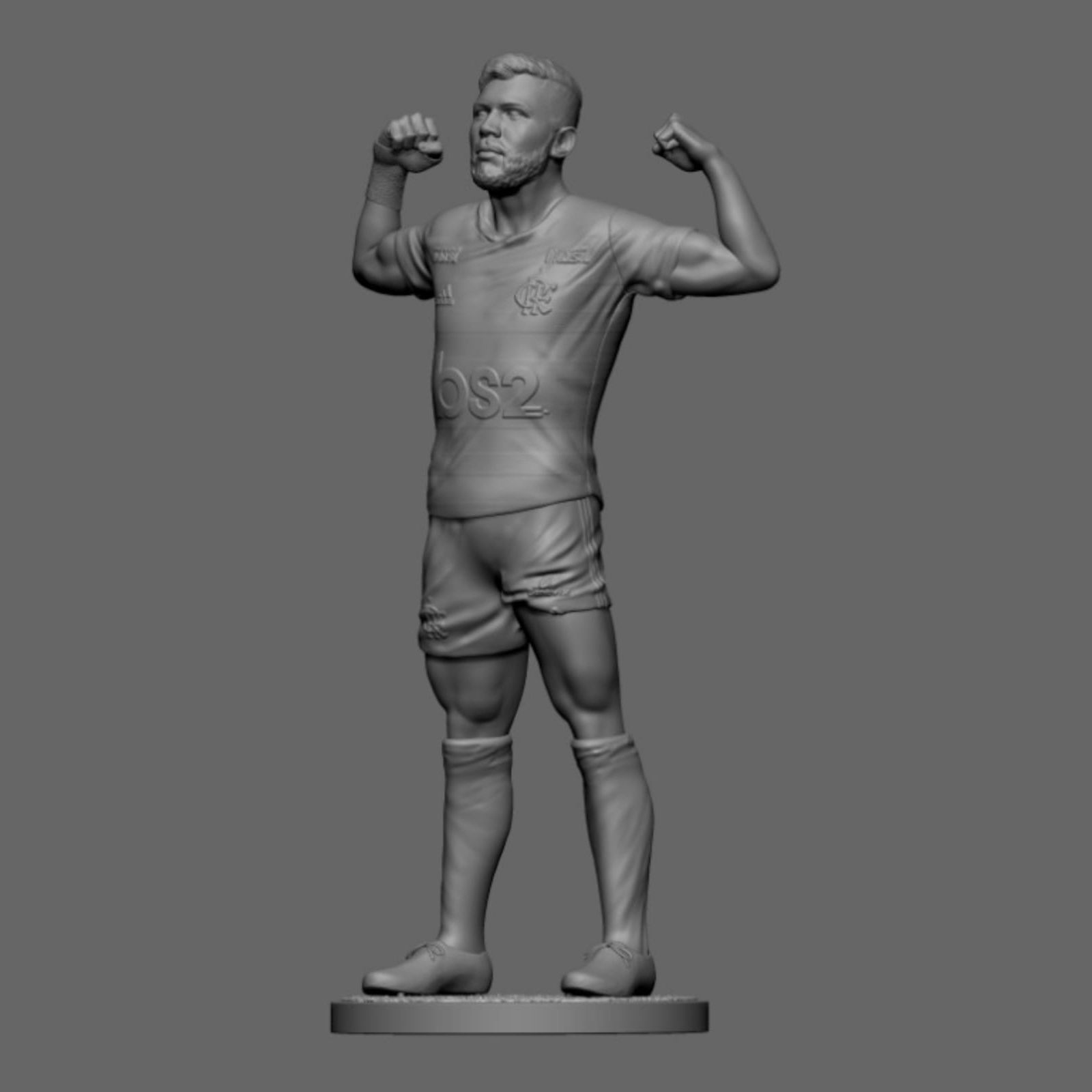 Gabigol - Flamengo - Soccer Figure 3D print model_10