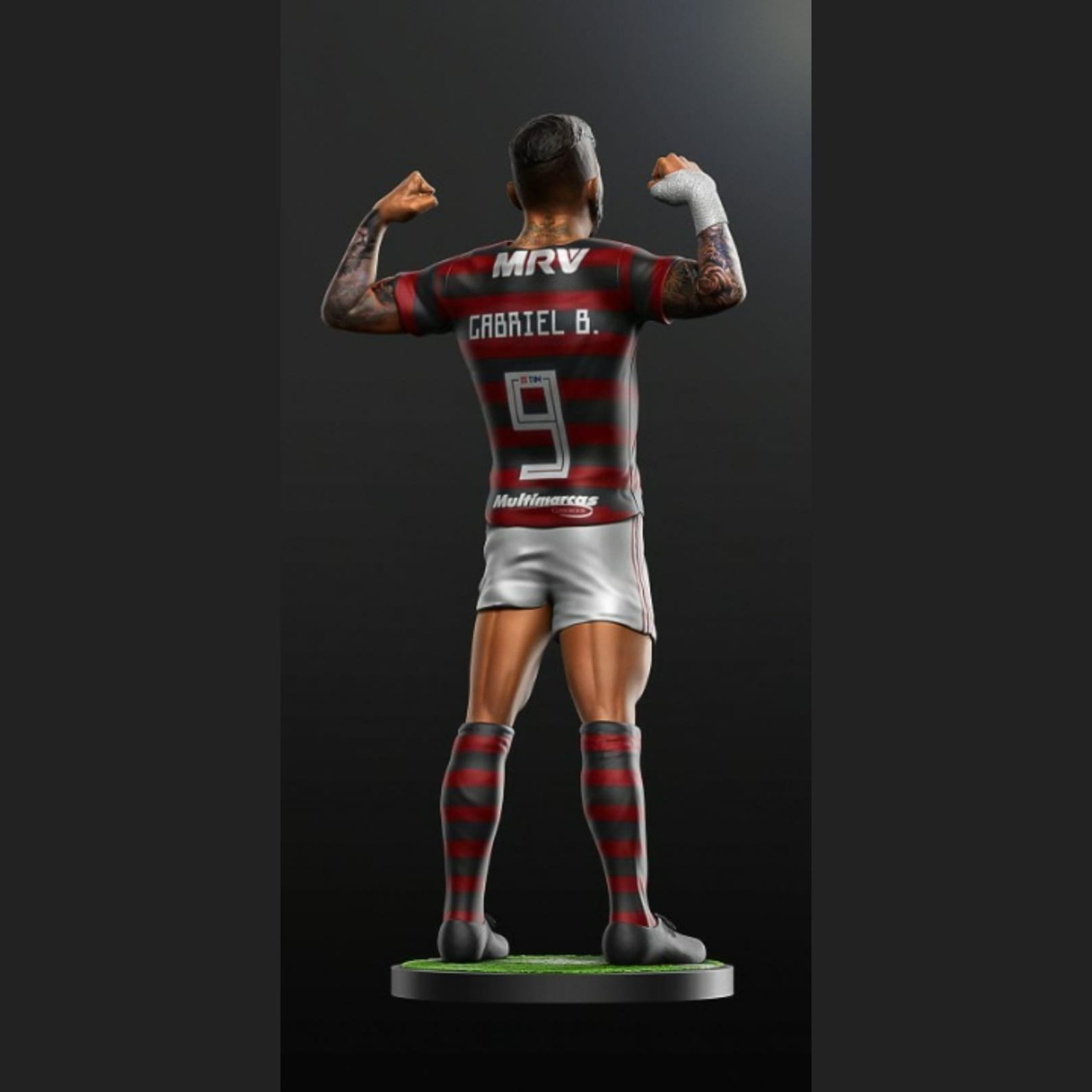 Gabigol - Flamengo - Soccer Figure 3D print model_3