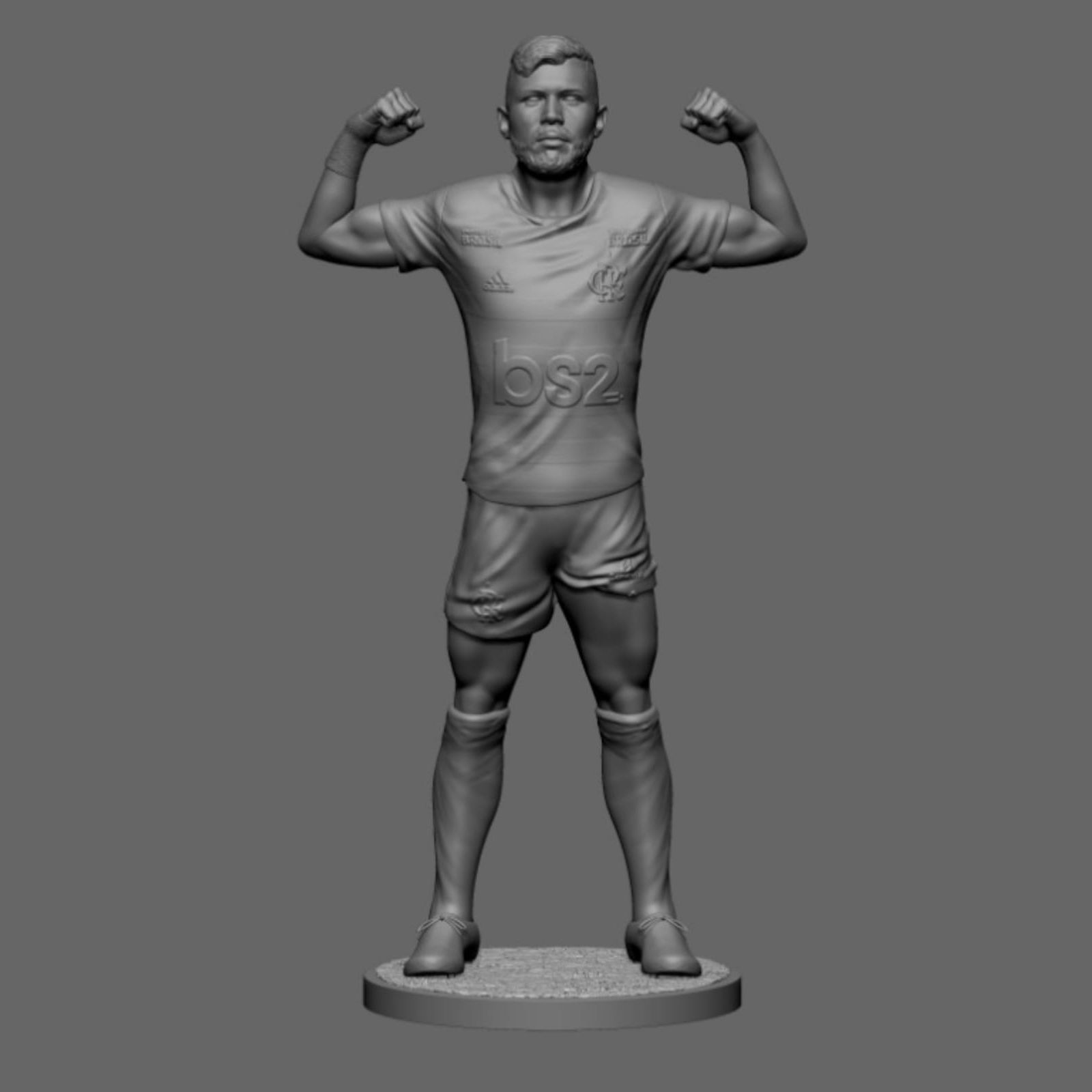 Gabigol - Flamengo - Soccer Figure 3D print model_9