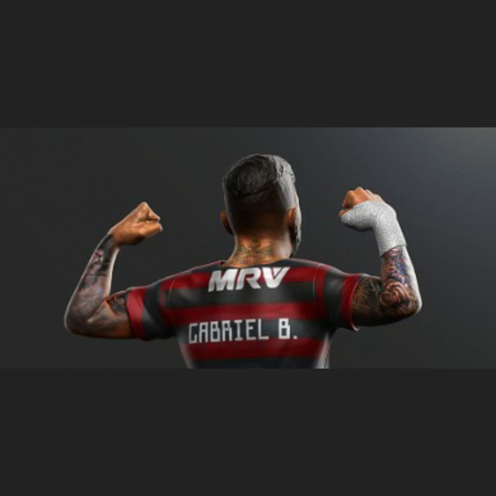 Gabigol - Flamengo - Soccer Figure 3D print model_6