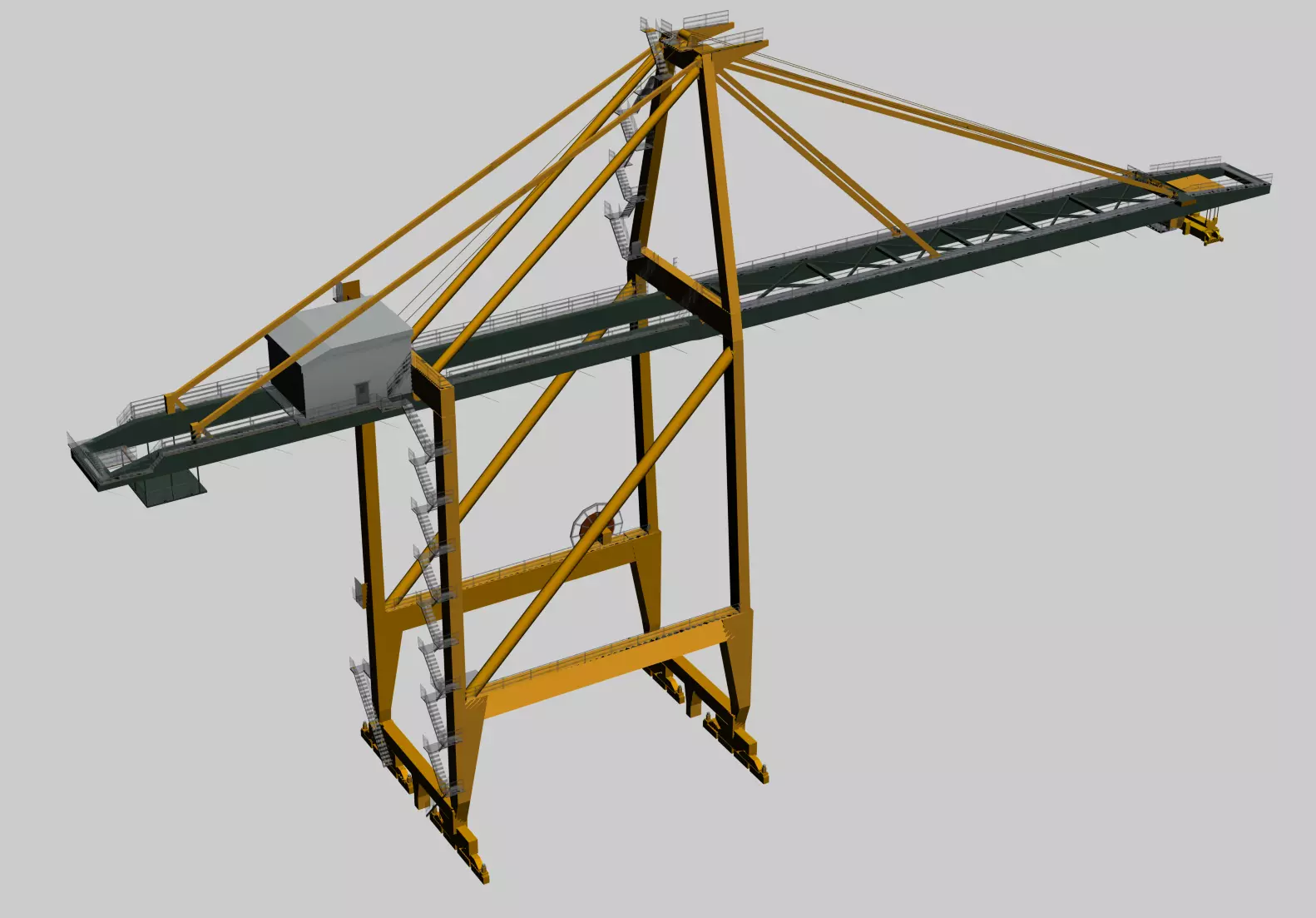 STS CRANE Low-poly 3D model