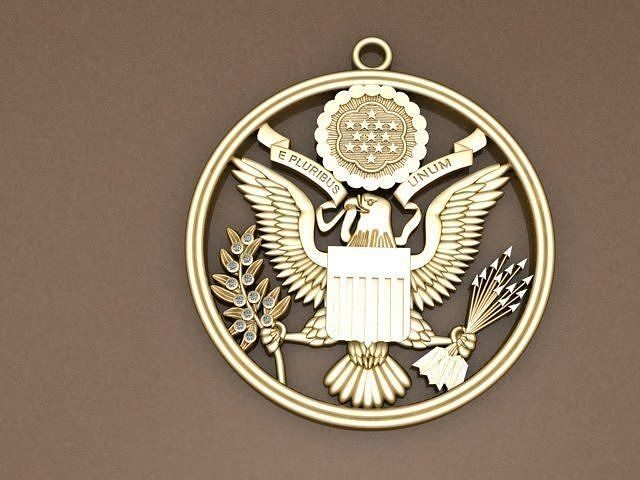 eagle and diamond 3D print model