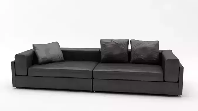 Lather Sofa 3D model