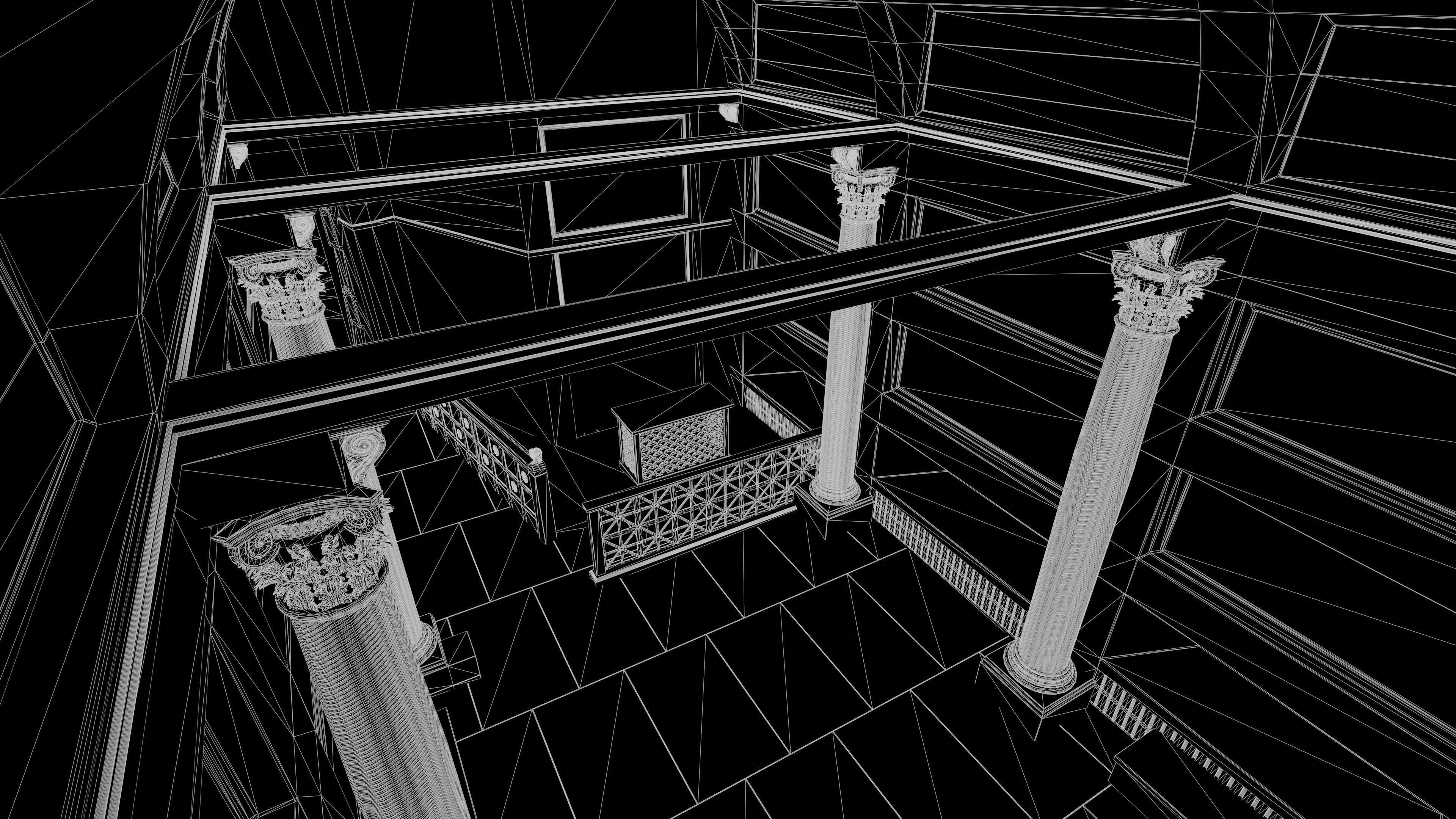 Rome Catacombs Cubicula 3D model_9