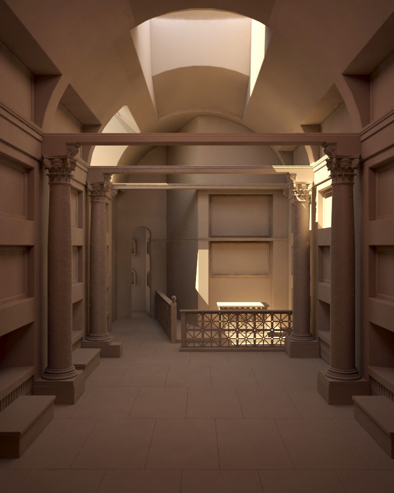 Rome Catacombs Cubicula 3D model_14