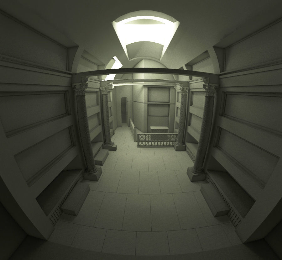 Rome Catacombs Cubicula 3D model_11