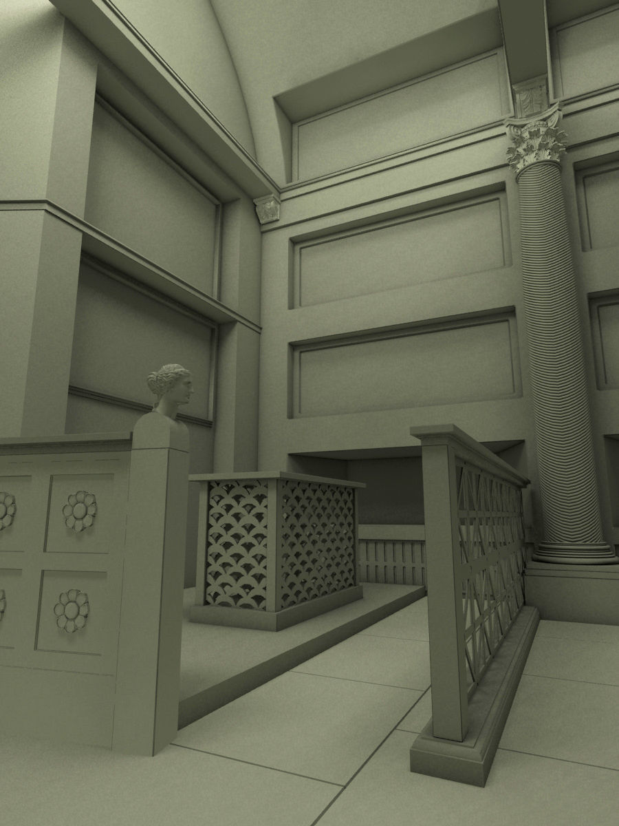 Rome Catacombs Cubicula 3D model_16