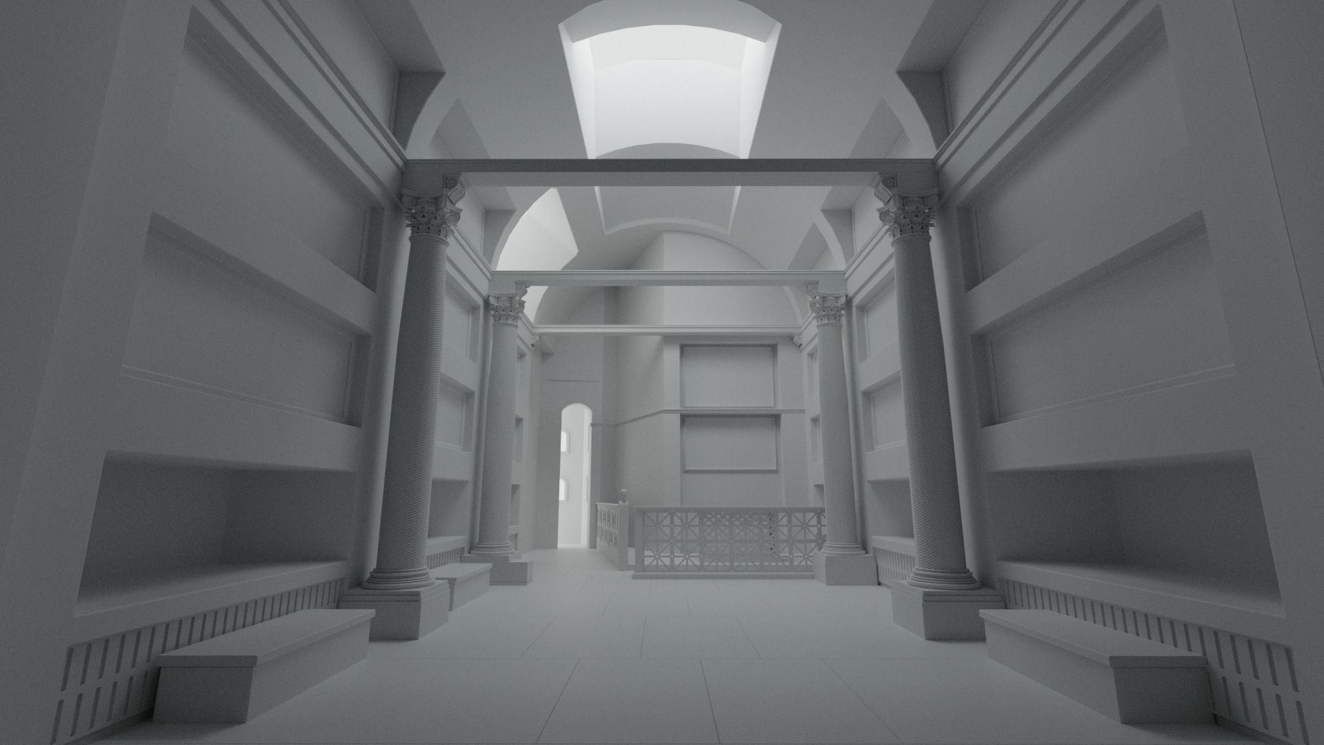 Rome Catacombs Cubicula 3D model_1