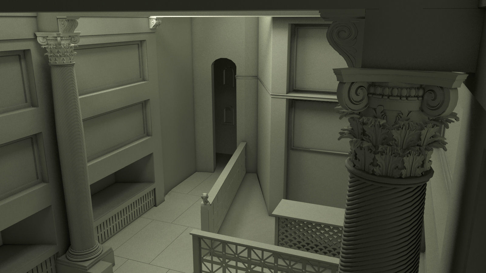 Rome Catacombs Cubicula 3D model_17