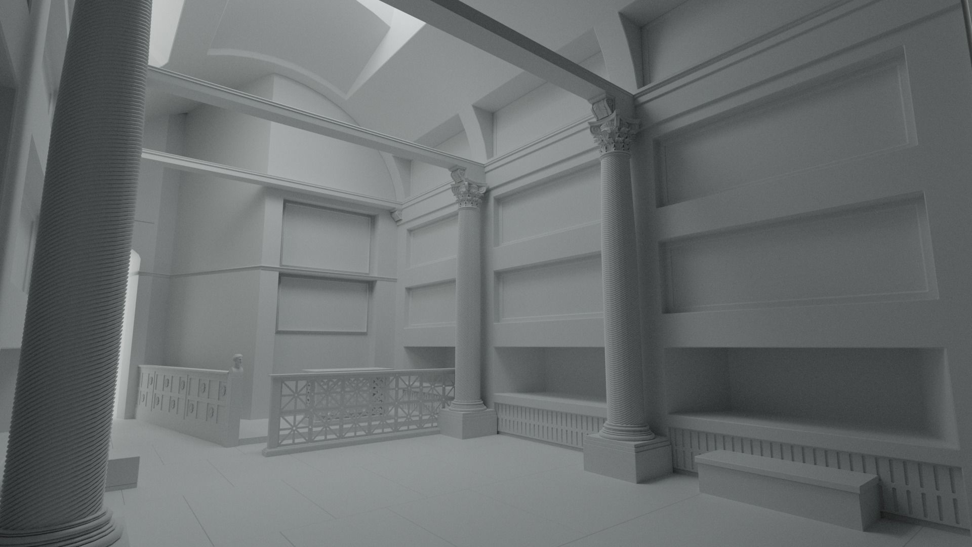 Rome Catacombs Cubicula 3D model_4