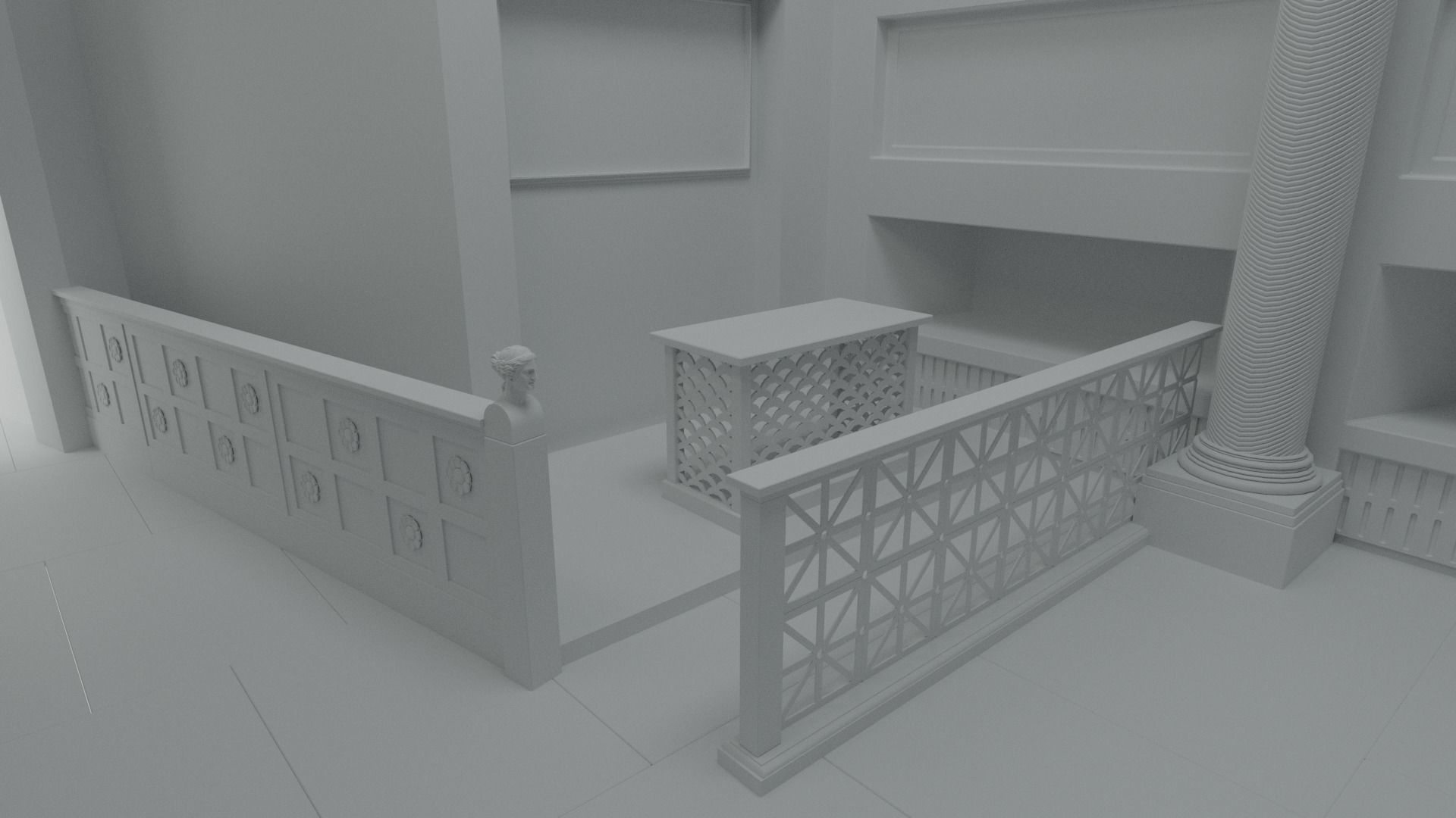 Rome Catacombs Cubicula 3D model_2