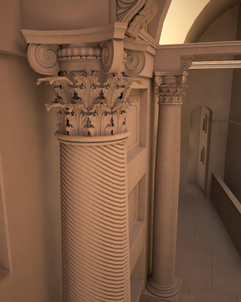 Rome Catacombs Cubicula 3D model_15