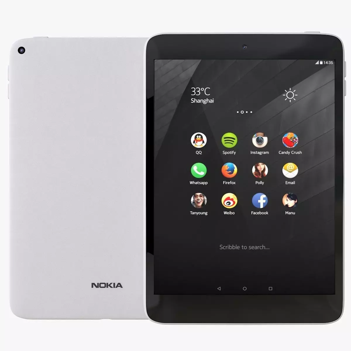 Nokia N1 Natural Aluminum 3D model_0