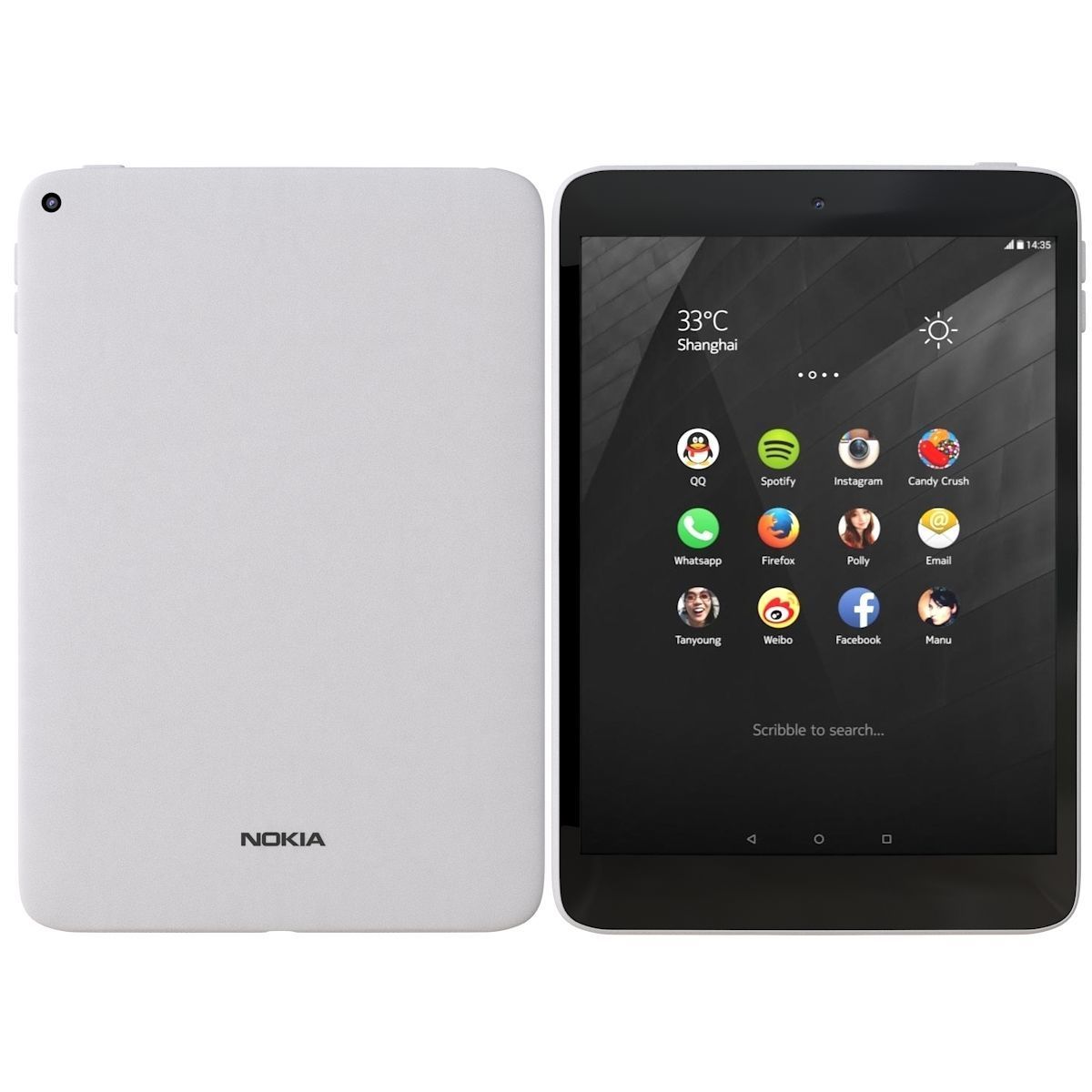 Nokia N1 Natural Aluminum 3D model_2