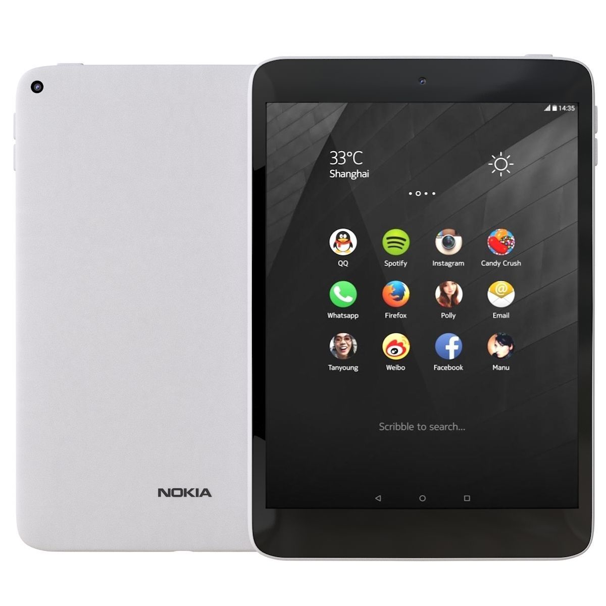 Nokia N1 Natural Aluminum 3D model_1