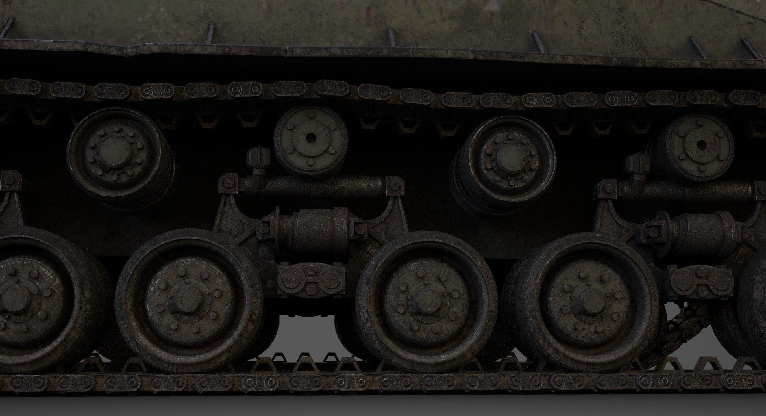 sherman M4 Low-poly 3D model_5