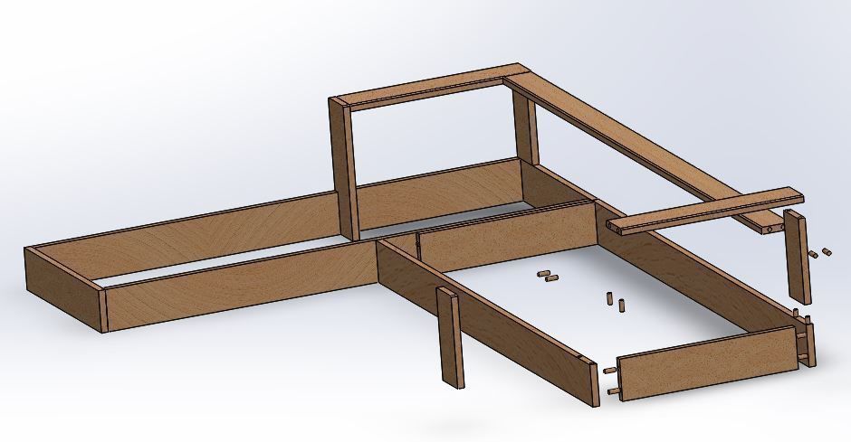 angular sofa with Pittsburgh style 3D model_4