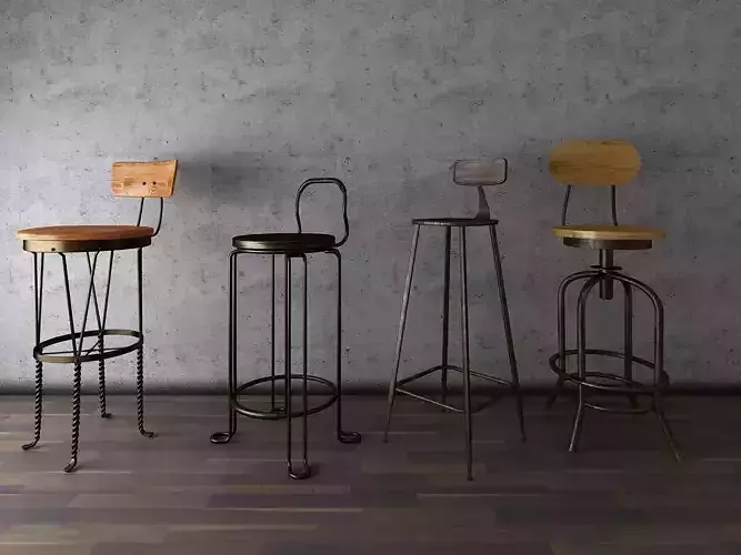 bar chair 3Ds max