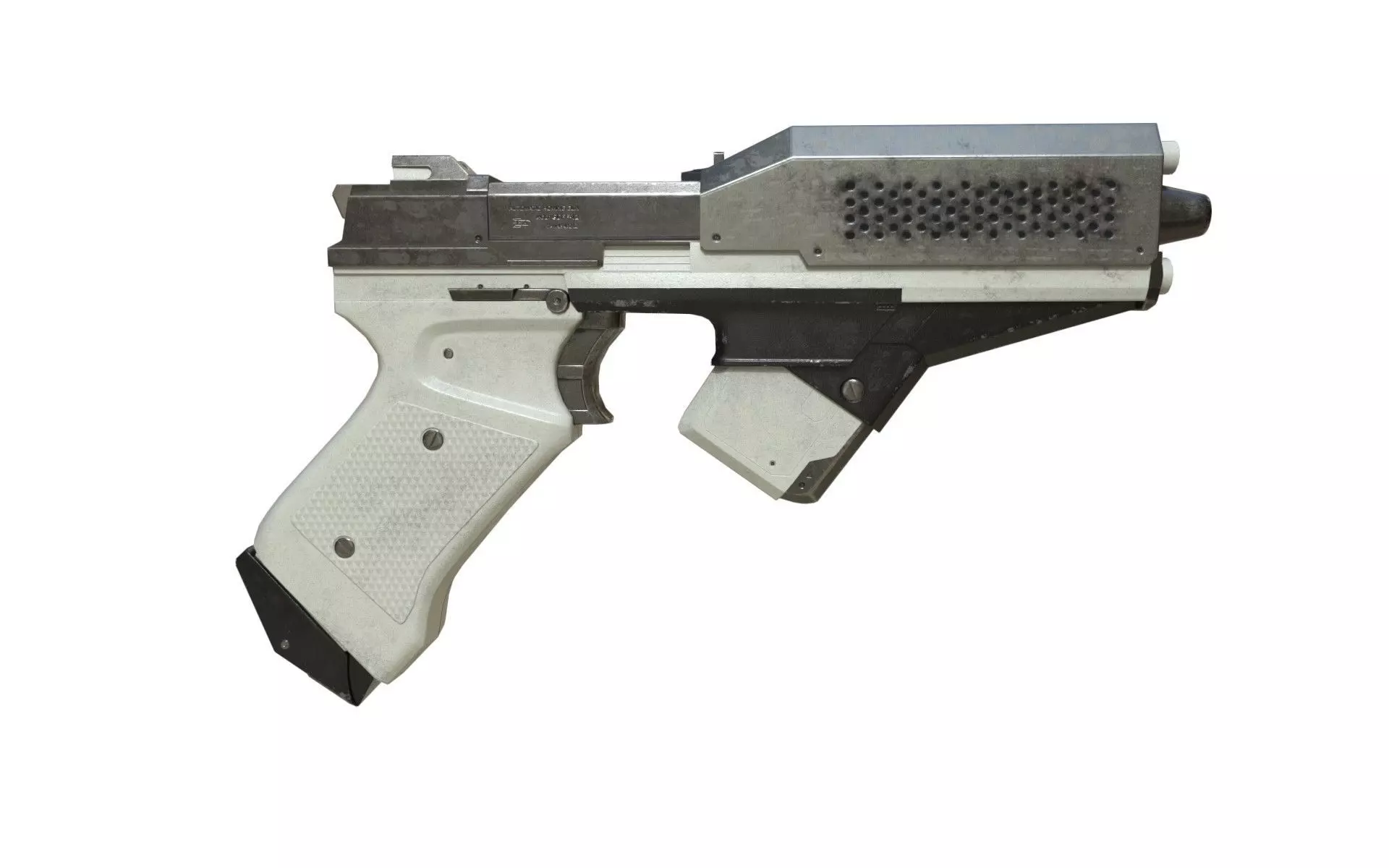 Sci-Fi Pistol Low-poly 3D model