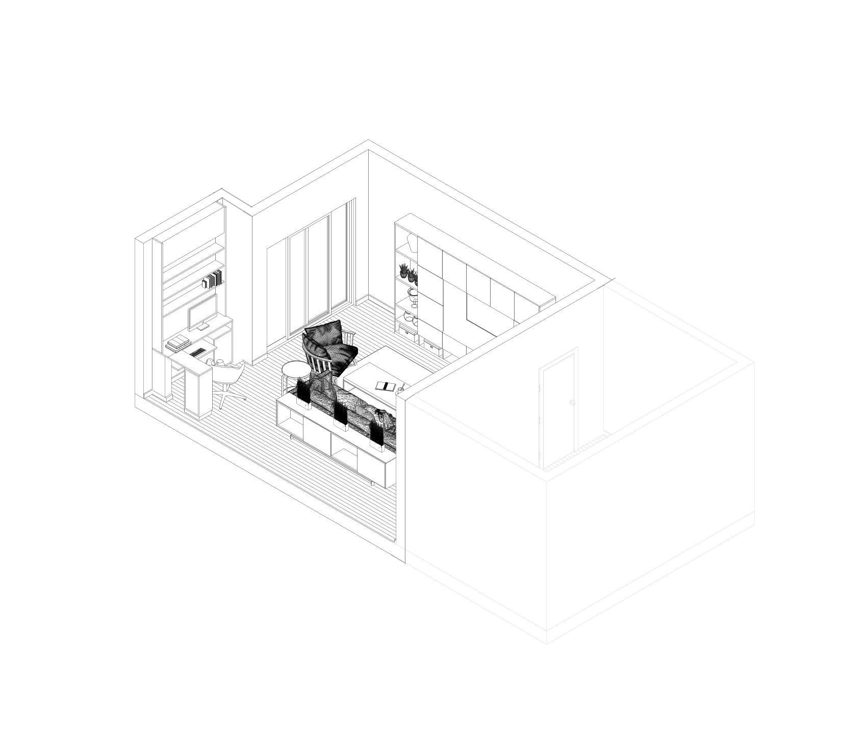 Contemporary Family Room Revit Scene Model 3D model | CGTrader
