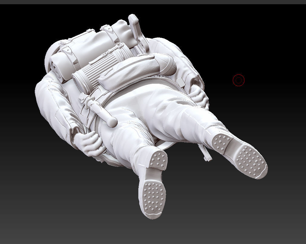 German officer 3D print model_9