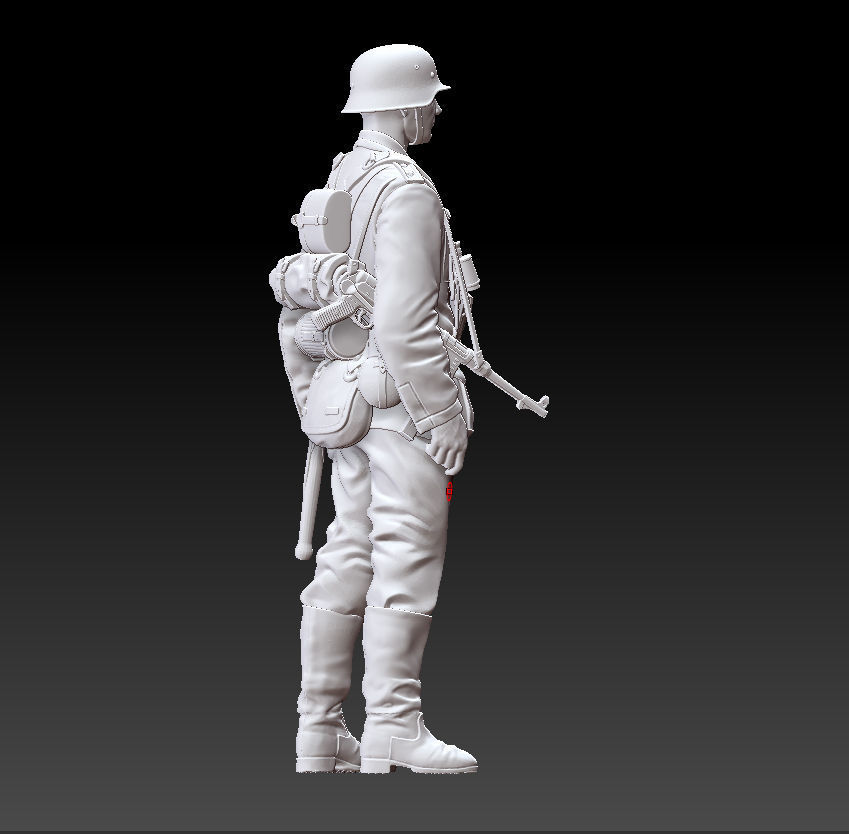 German officer 3D print model_6