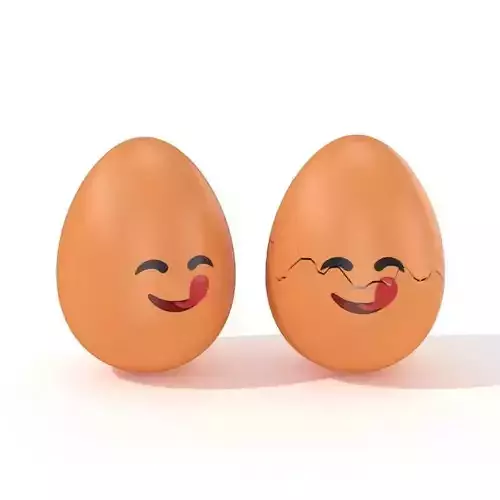 Egg Cracked Emoji N003