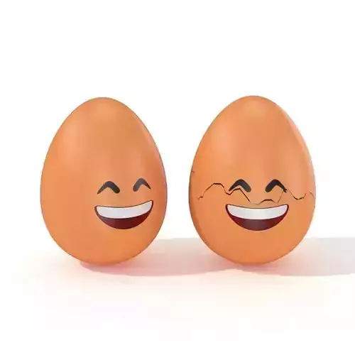 Egg Cracked Emoji N004