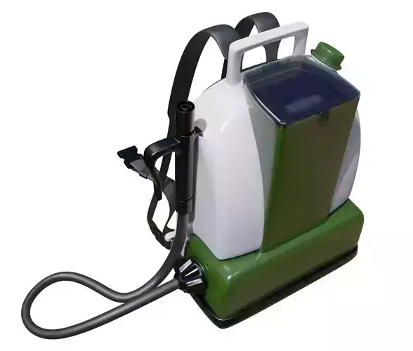 Atomizer and spray for cleaning and disinfecting 3D model