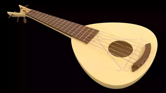 Stringed instrument 3D model