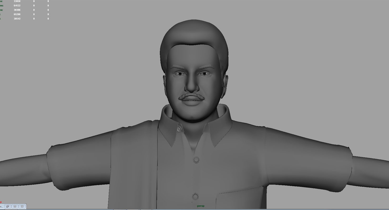 traditional dress man final  3d model 3D model_8