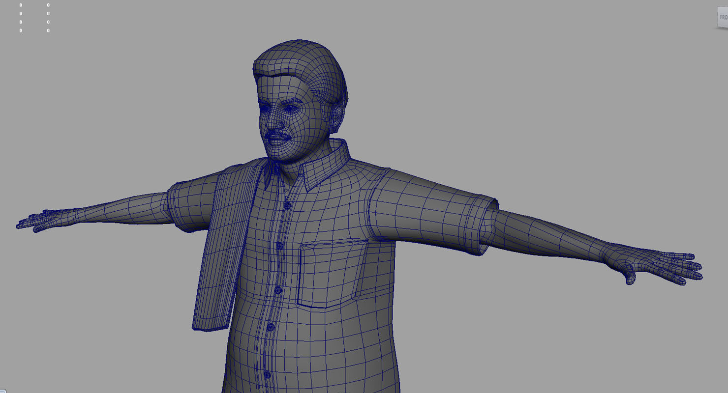 traditional dress man final  3d model 3D model_6