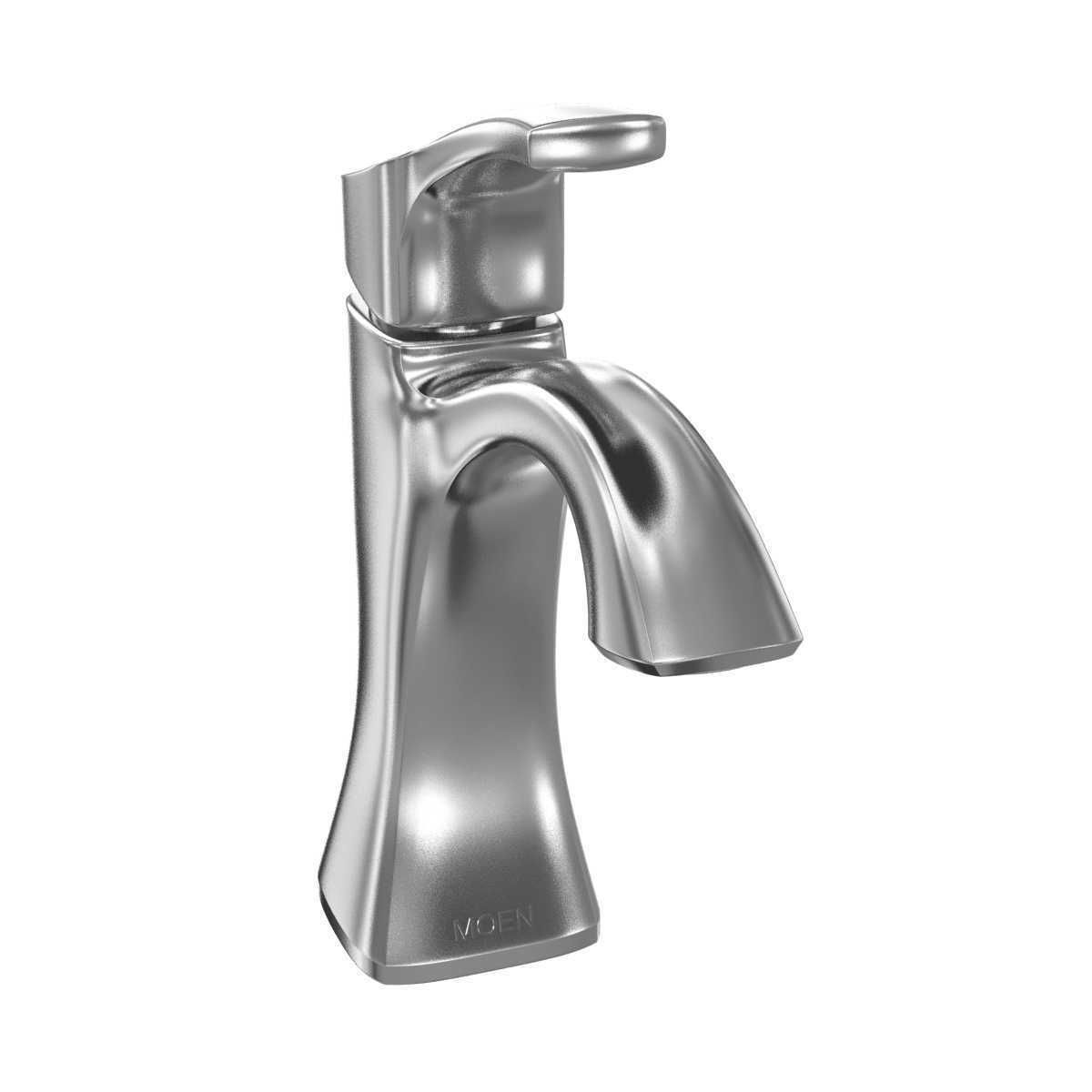 Moen Voss Chrome One-Handle High Arc Bathroom Faucet 3D model_5